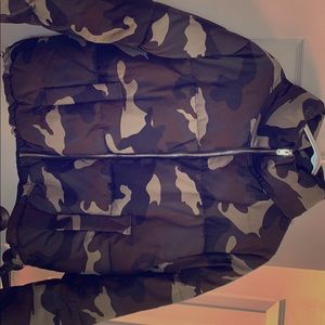 Puffer Camo Bubble Jacket
